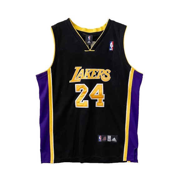 adidas Other - ADIDAS Kobe Bryant RARE Lakers NBA Jersey Size 54 - Gold on Black w/Purple Trim